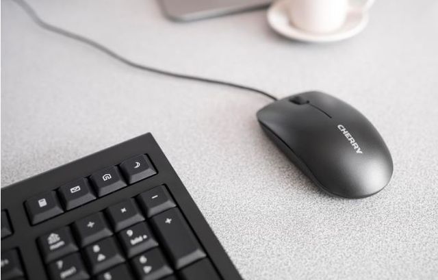 Mouse CHERRY MC 1000 con Cable negro