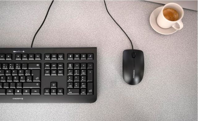 Mouse CHERRY MC 1000 con Cable negro