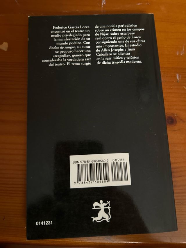 Libro Bodas de sangre