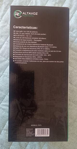 Altavoz Parlante Portatil usb