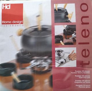 Fondue 23 piezas hierro fundido