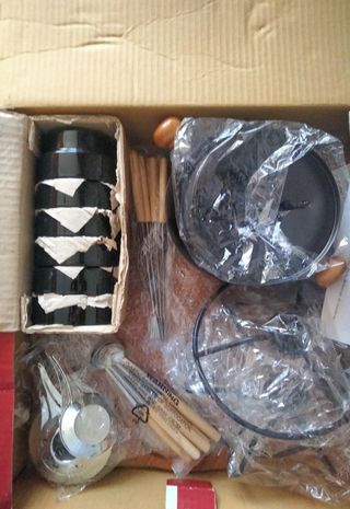 Fondue 23 piezas hierro fundido