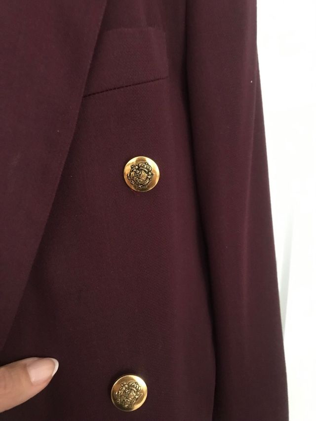 Chaqueta americana burdeos