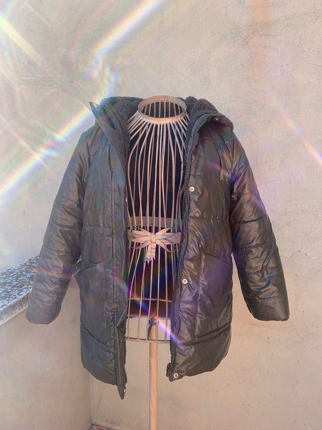 Abrigo borreguillo verde oliva Mayoral Talla 12 añ