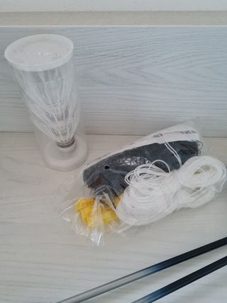 KIT badminton racchetta rete e palline