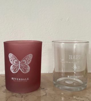 Set 2 porta candele con farfalla di Riverdale