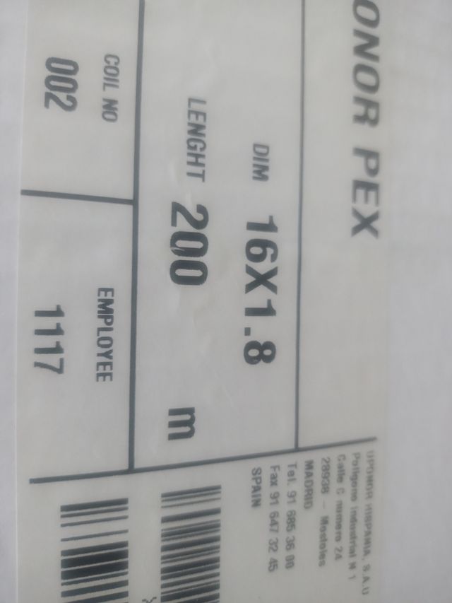 TUBERIA WIRSBO PEX 200m UPONOR