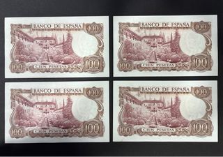 Billetes de 100 pesetas 1970 correlativos!!!