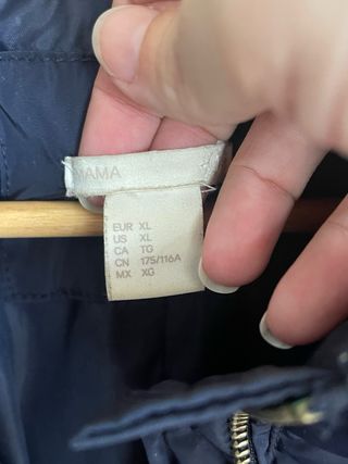 Abrigo premamá HyM talla XL