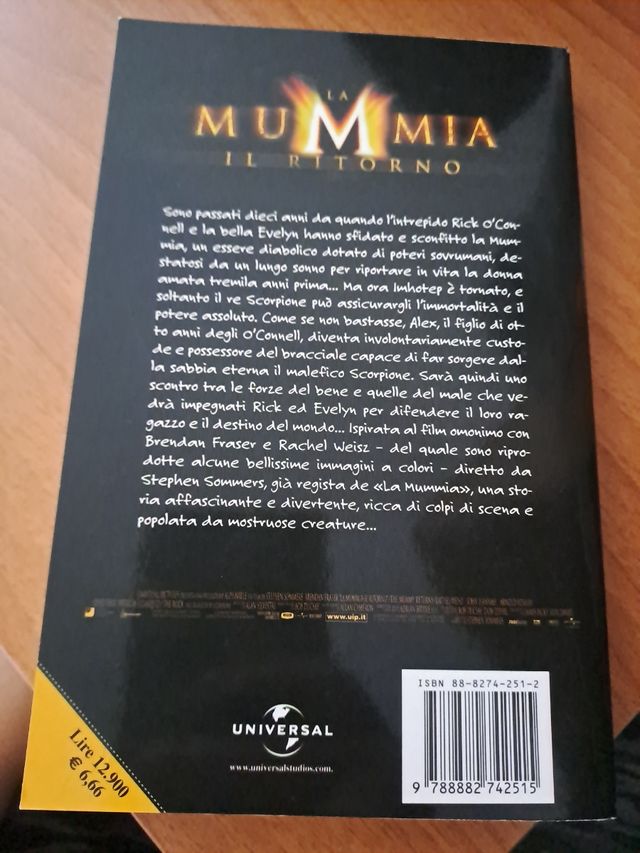 Libro la mummia il ritorno