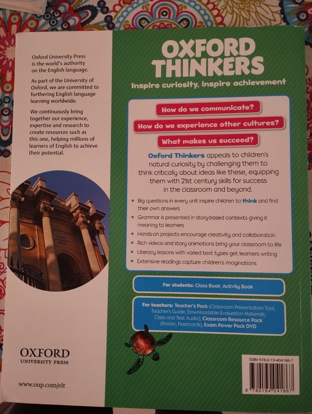 Libro de inglés Oxford Thinkers 6. Class book.