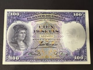 Billete 100 pesetas 1931