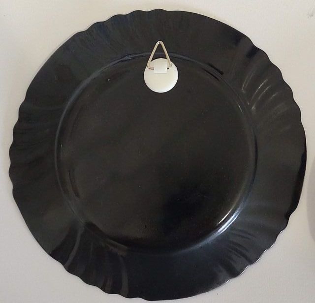 quadro da appendere piatto con babbo natale