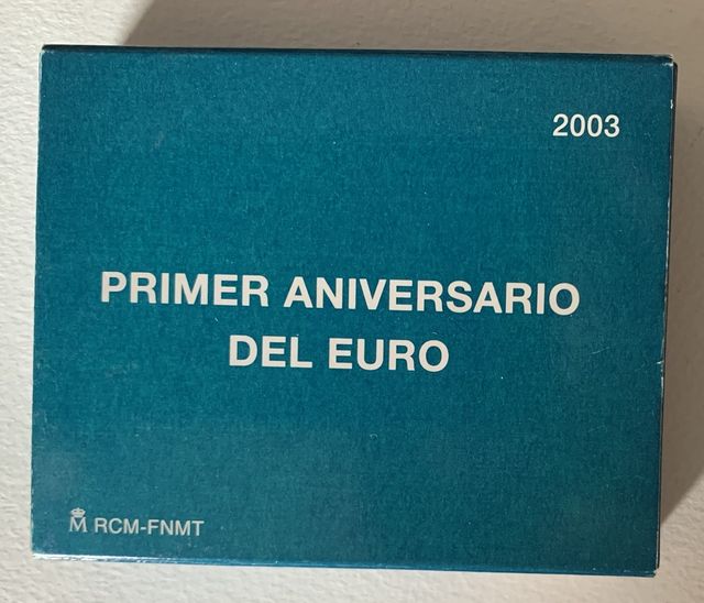 MONEDA PRIMER ANIVERSARIO DEL EURO 2003. 10 EUROS.