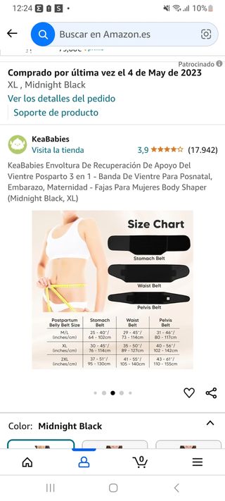 Faja postparto 3 piezas