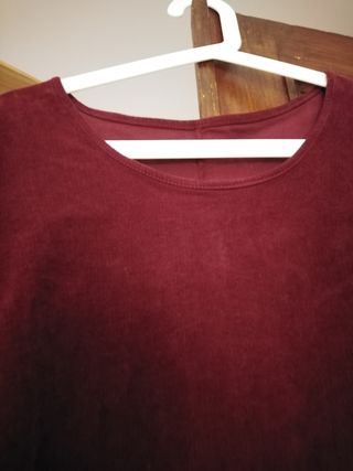 Abito donna in velluto rigato