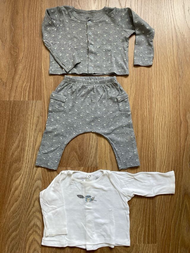 Conjunto bebe (3 piezas)Petit Bateau