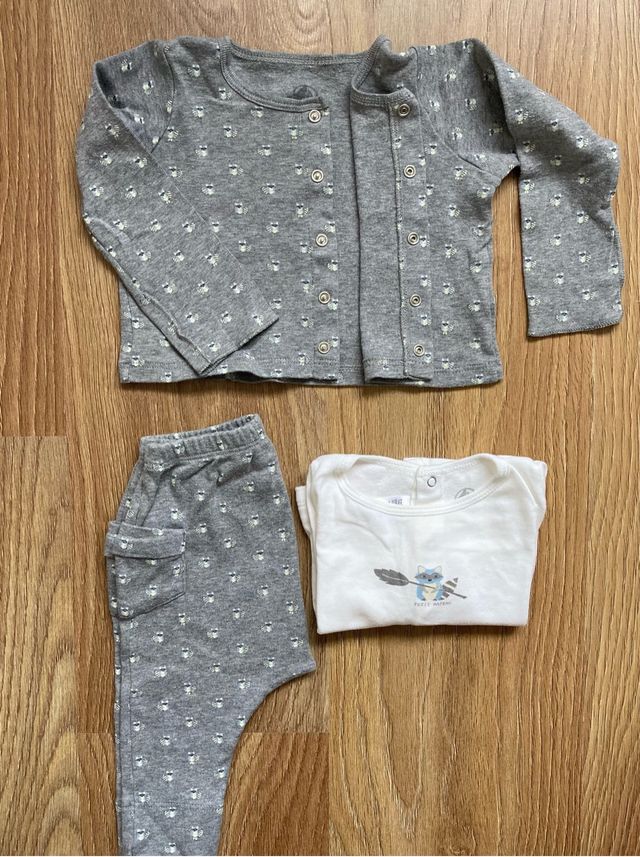 Conjunto bebe (3 piezas)Petit Bateau