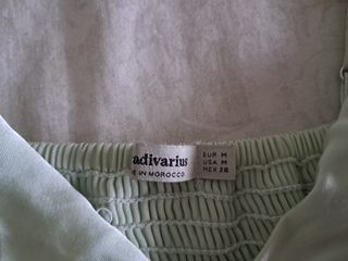 Crop top verde agua de tirantas 