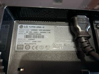 Monitor LG FLATRON L225WS 22 pulgadas