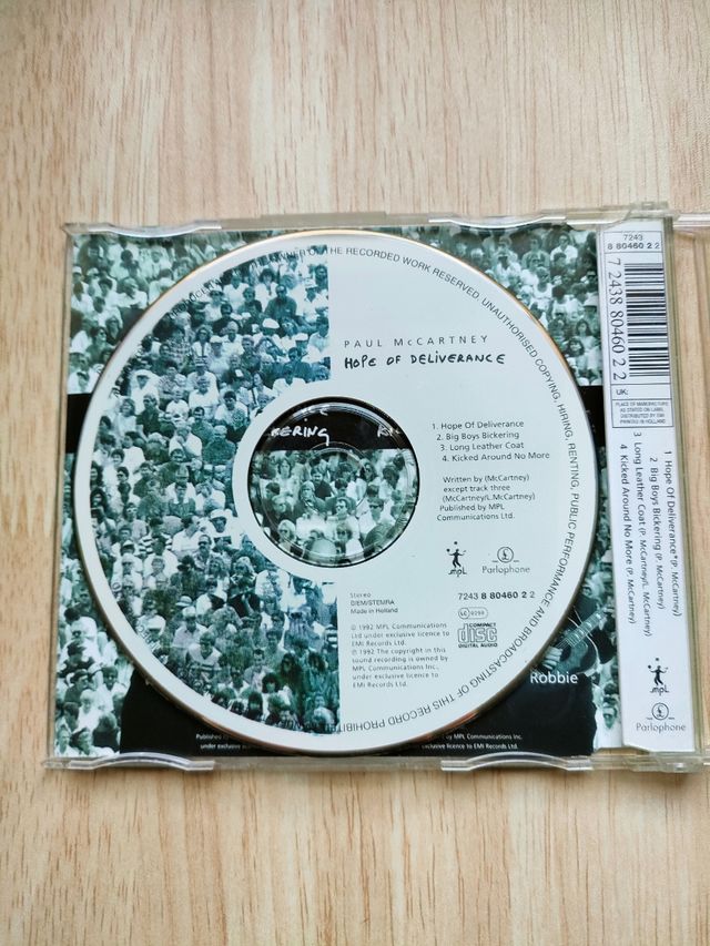 CD single "Hope of deliverance"