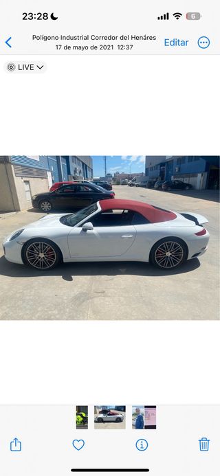 Capota porsche carrera 911 