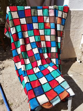 Manta de punto vintage