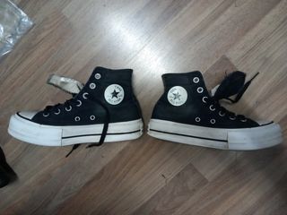 Converse All Star negras 36,5 plataforma