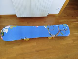 Tabla snow con fijaciones burton mujer