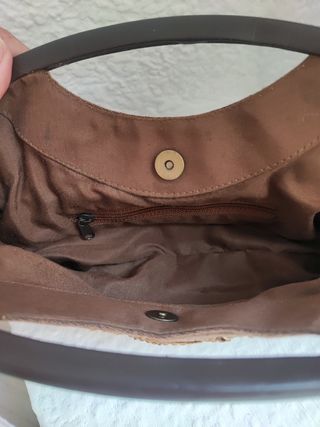 Bolso de mano marrón chocolate