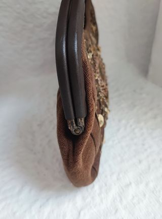 Bolso de mano marrón chocolate