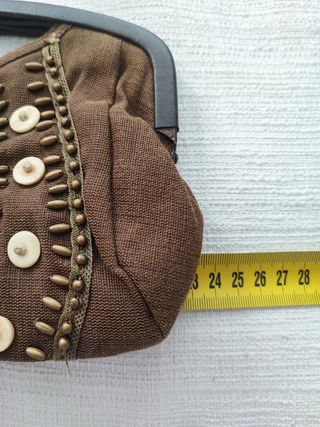 Bolso de mano marrón chocolate