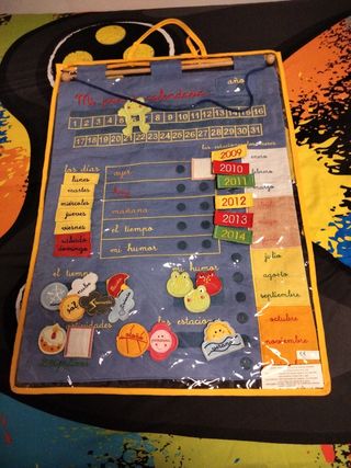 Mi primer calendario de tela.