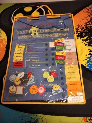 Mi primer calendario de tela.