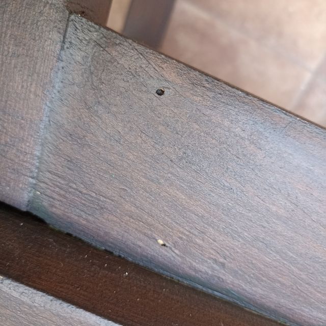 Mesa pequeña rústica madera maciza