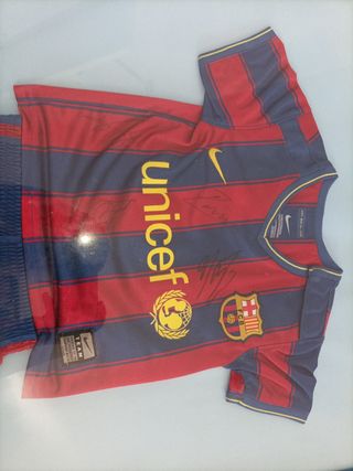 Conjunto del FCBarcelona firmado