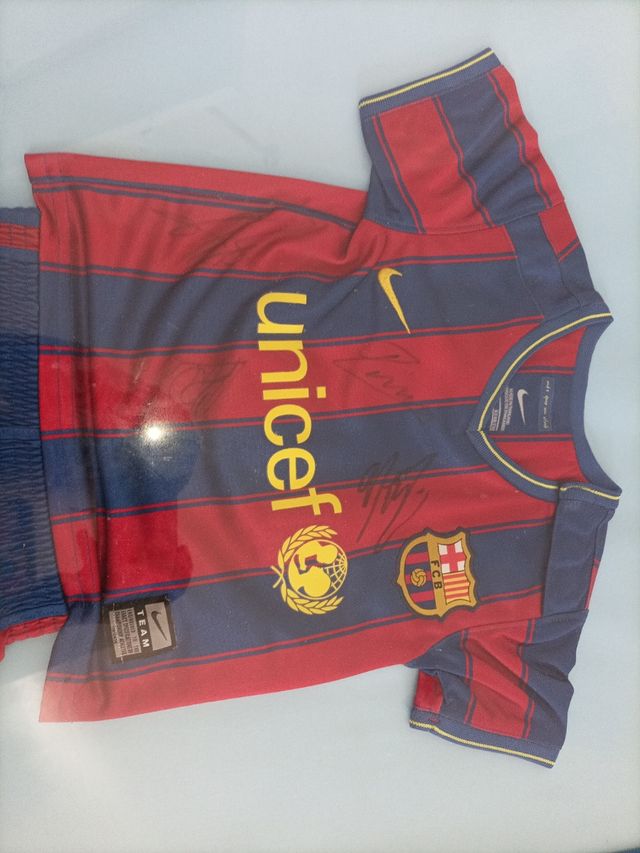 Conjunto del FCBarcelona firmado