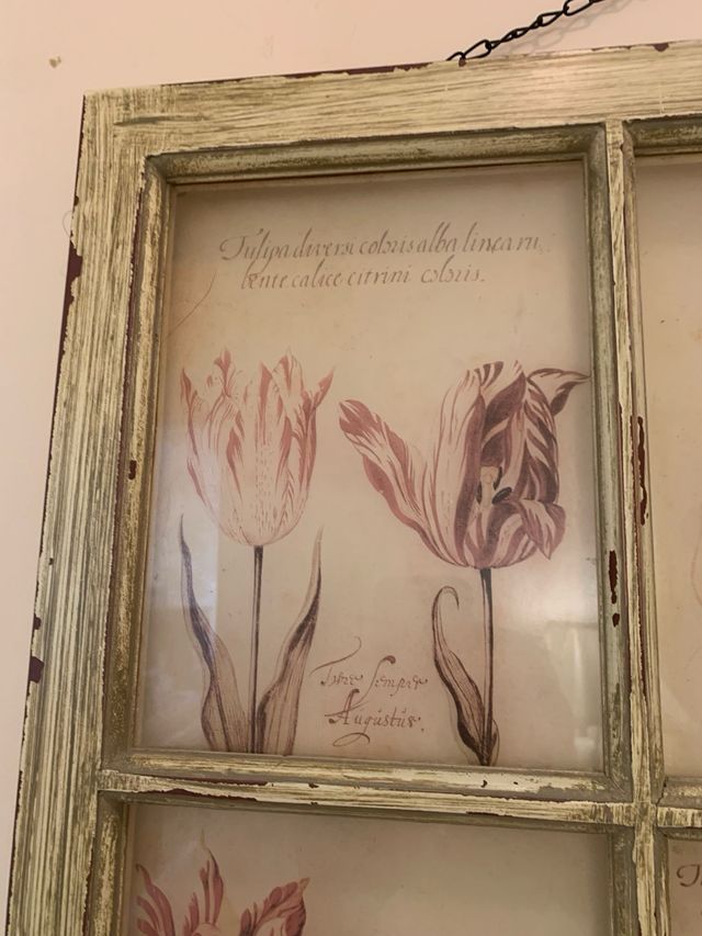 Cuadro dibujos en cristal