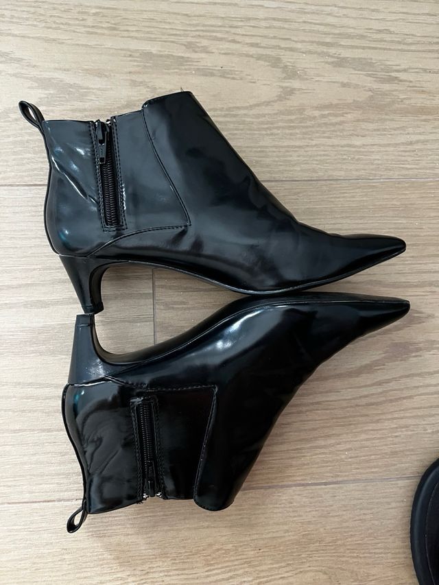 Botines negros zara