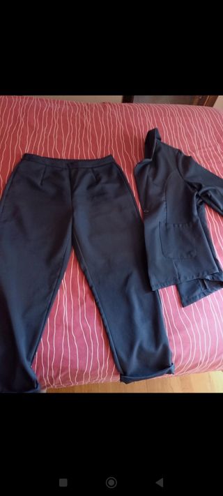 Traje azul marino Shein