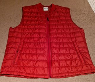 CHALECO ZARA 2XL BURDEOS