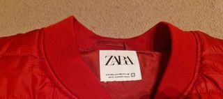 CHALECO ZARA 2XL BURDEOS