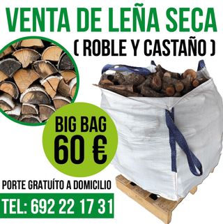 Legna da ardere secca di castagno e quercia