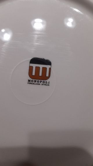 Piatto ceramica monopoli