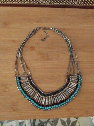 Collar étnico azules 