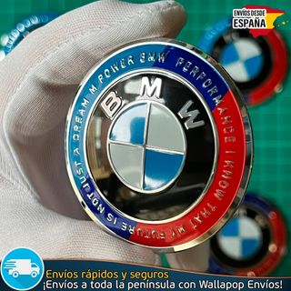 X4 Emblemas BMW 56mm M Power Pegatinas Tapacubos
