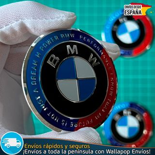 X4 Emblemas BMW 56mm M Power Pegatinas Tapacubos