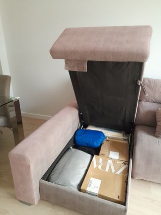 SOFÁ RELAX CON CHAISELONGUE ELECTRICO+CANAPÉ 