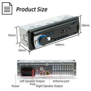 Autoradio 1DIN Bluetooth 