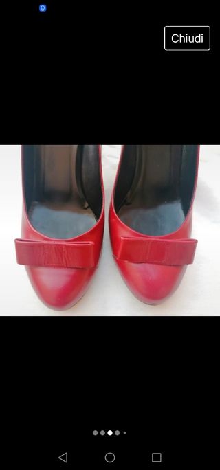 Scarpe Moschino, rosse